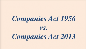 comparison between companies act 1956 and 2013 