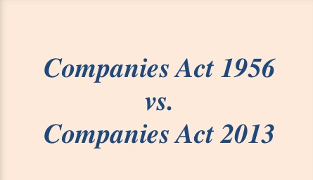 companies act 1956 and 2013